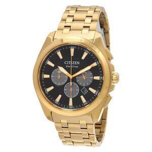 NWT Authentic Citizen Peyten Chronograph Black Dial Men's Watch